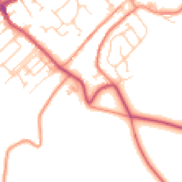 Daytime road noise heatmap for HD9 4DF
