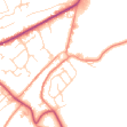 Daytime road noise heatmap for HD9 4DJ