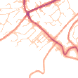 Daytime road noise heatmap for HD9 4HB