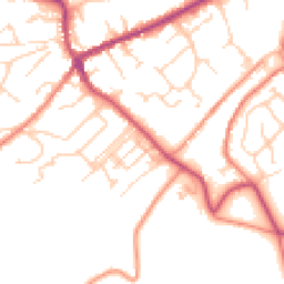 Daytime road noise heatmap for HD9 4HE