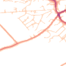 Daytime road noise heatmap for HD9 4HS