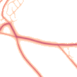 Daytime road noise heatmap for HD9 4JG