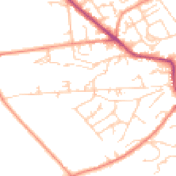 Daytime road noise heatmap for HD9 5AF
