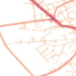 Daytime road noise heatmap for HD9 5JB