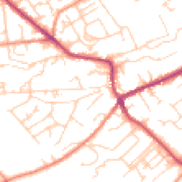 Daytime road noise heatmap for HD9 5JG