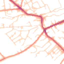 Daytime road noise heatmap for HD9 5JH