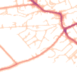 Daytime road noise heatmap for HD9 5JP
