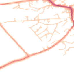 Daytime road noise heatmap for HD9 5LR