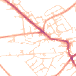 Daytime road noise heatmap for HD9 5LS