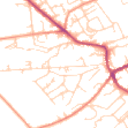 Daytime road noise heatmap for HD9 5NF