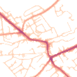 Daytime road noise heatmap for HD9 5QD