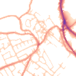 Daytime road noise heatmap for HD9 6AS