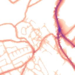 Daytime road noise heatmap for HD9 6AY
