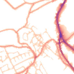 Daytime road noise heatmap for HD9 6BD