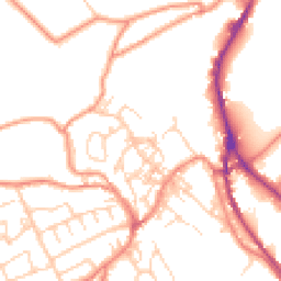 Daytime road noise heatmap for HD9 6BH