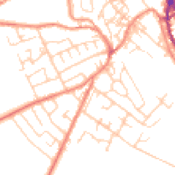 Daytime road noise heatmap for HD9 6BL