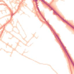 Daytime road noise heatmap for HD9 6DL