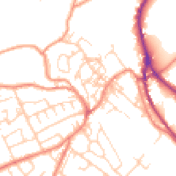 Daytime road noise heatmap for HD9 6DQ
