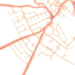 Daytime road noise heatmap for HD9 6DU
