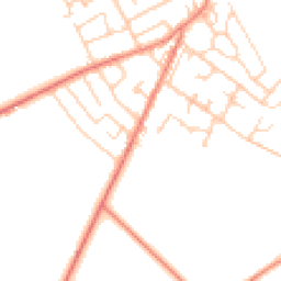 Daytime road noise heatmap for HD9 6EJ