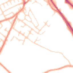 Daytime road noise heatmap for HD9 6EN