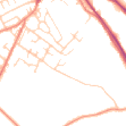 Daytime road noise heatmap for HD9 6EW