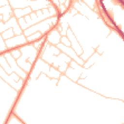 Daytime road noise heatmap for HD9 6EY