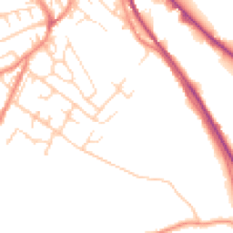 Daytime road noise heatmap for HD9 6HB