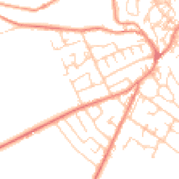 Daytime road noise heatmap for HD9 6HQ