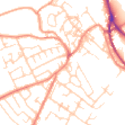 Daytime road noise heatmap for HD9 6JA