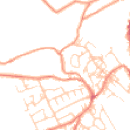 Daytime road noise heatmap for HD9 6JJ