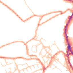 Daytime road noise heatmap for HD9 6JW