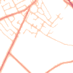 Daytime road noise heatmap for HD9 6ND