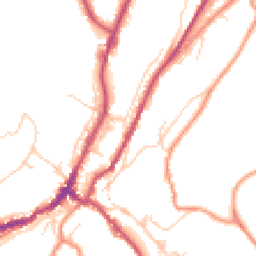 Daytime road noise heatmap for HD9 7AN