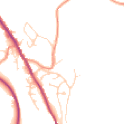 Daytime road noise heatmap for HD9 7AP