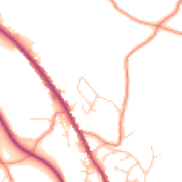 Daytime road noise heatmap for HD9 7BG