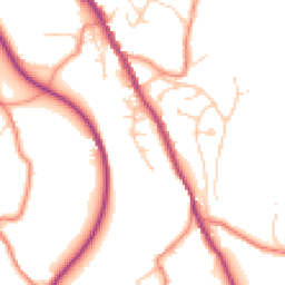 Daytime road noise heatmap for HD9 7BP