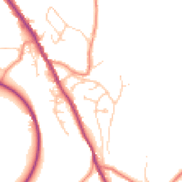 Daytime road noise heatmap for HD9 7BQ