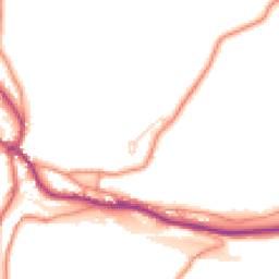 Daytime road noise heatmap for HD9 7DP