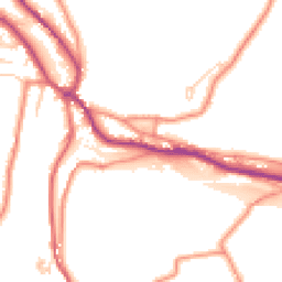 Daytime road noise heatmap for HD9 7DT