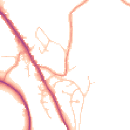 Daytime road noise heatmap for HD9 7EB