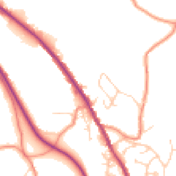 Daytime road noise heatmap for HD9 7EW