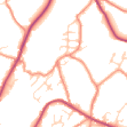 Daytime road noise heatmap for HD9 7FE