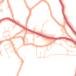 Daytime road noise heatmap for HD9 7NL
