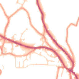 Daytime road noise heatmap for HD9 7NN