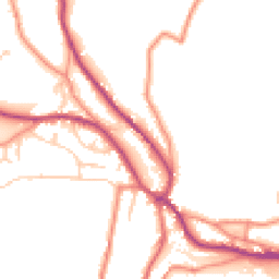 Daytime road noise heatmap for HD9 7NP
