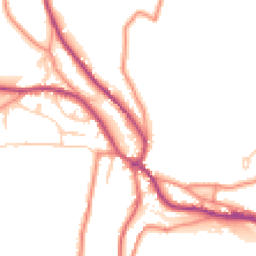 Daytime road noise heatmap for HD9 7NR