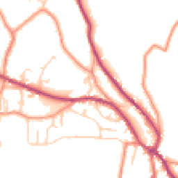 Daytime road noise heatmap for HD9 7NW