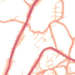 Daytime road noise heatmap for HD9 7RX
