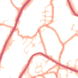 Daytime road noise heatmap for HD9 7SD